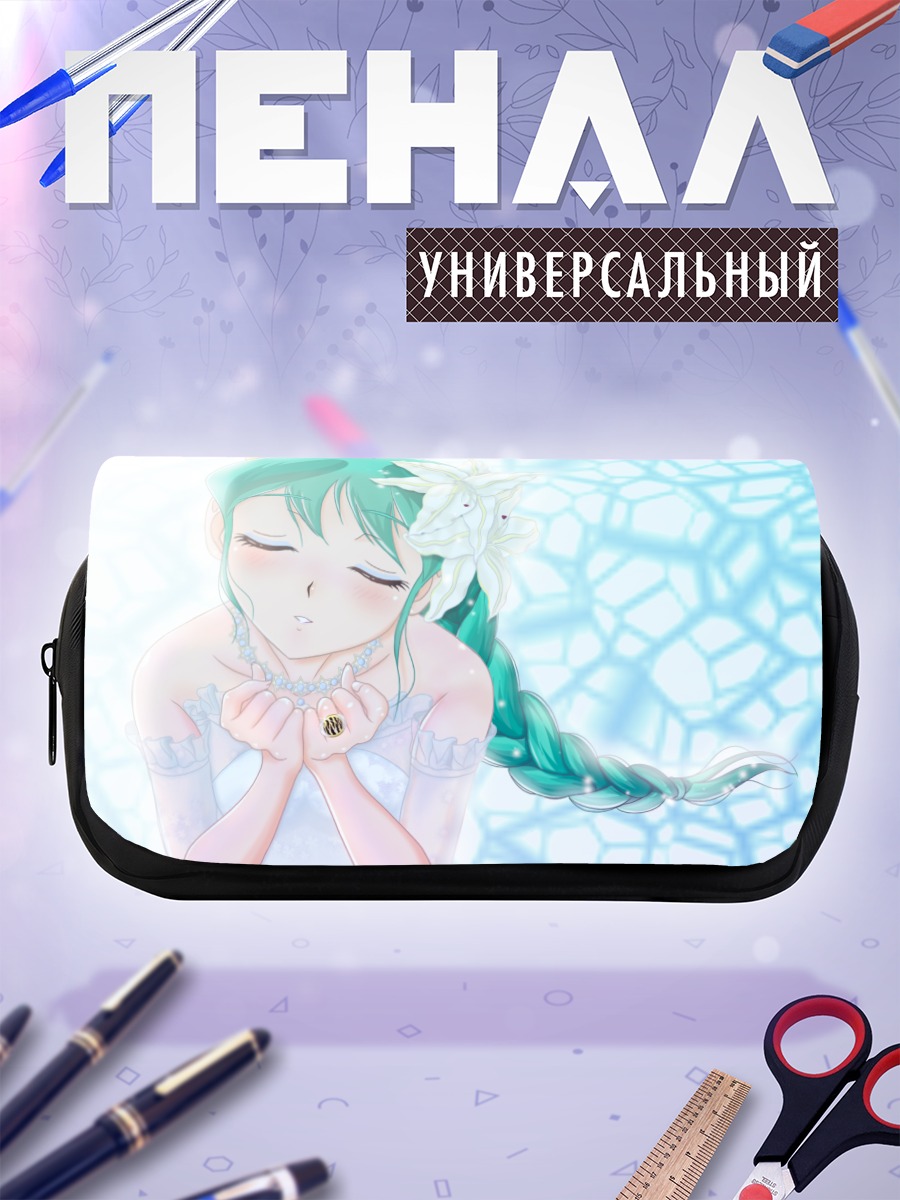 Пенал-косметичка Мику Хацунэ в цветах