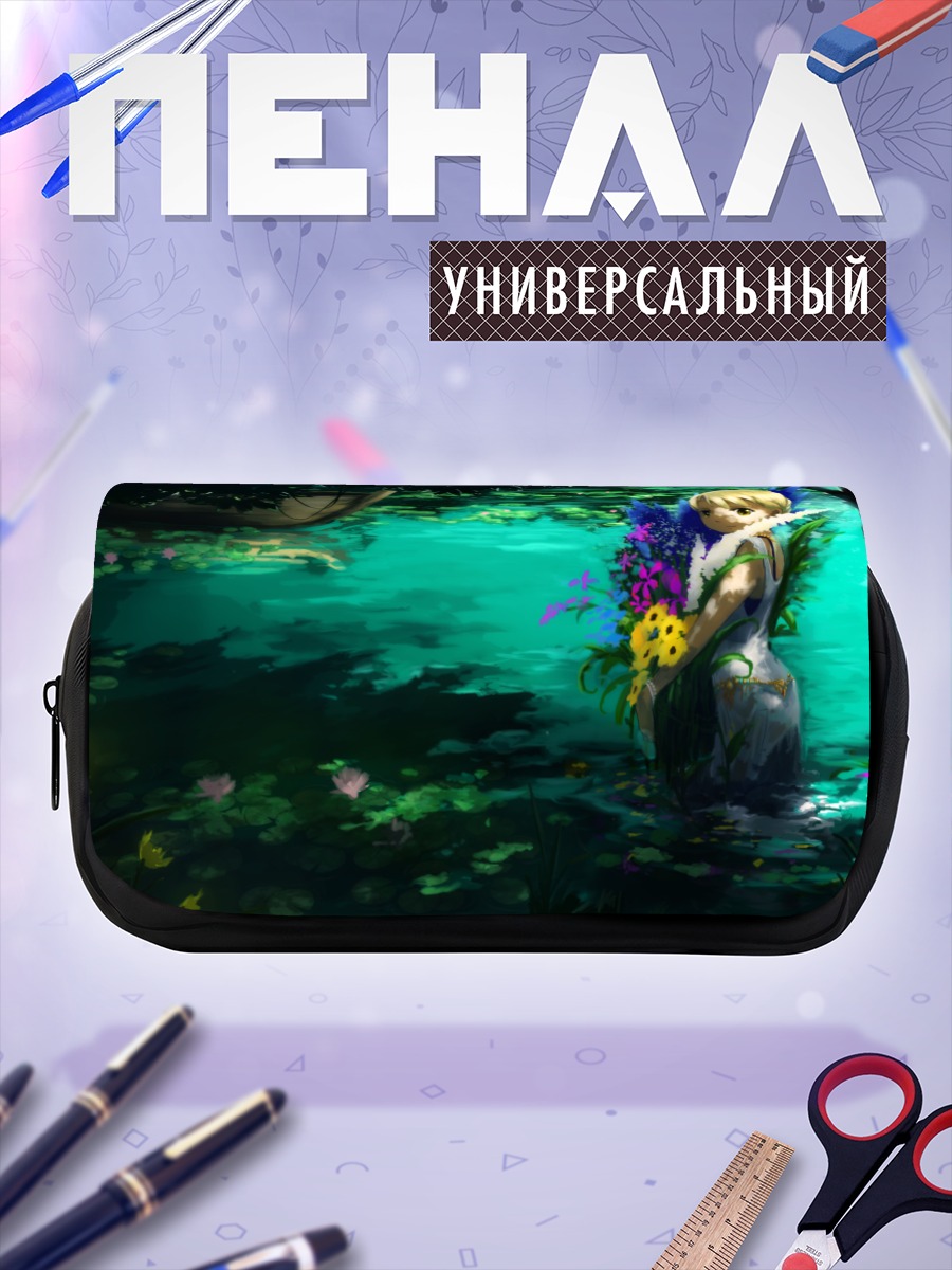 Пенал-косметичка Блондинка в цветах