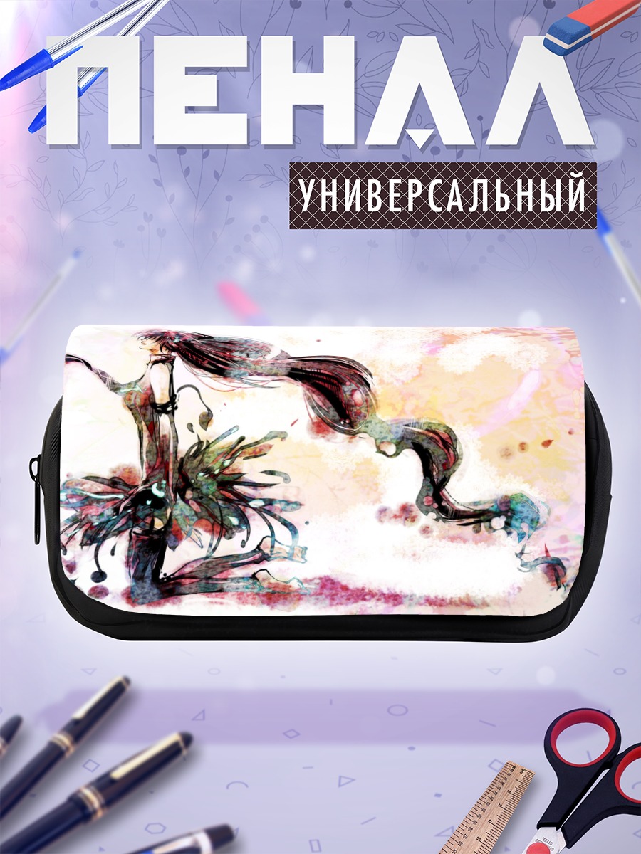 Пенал-косметичка Мику Хацунэ в красках