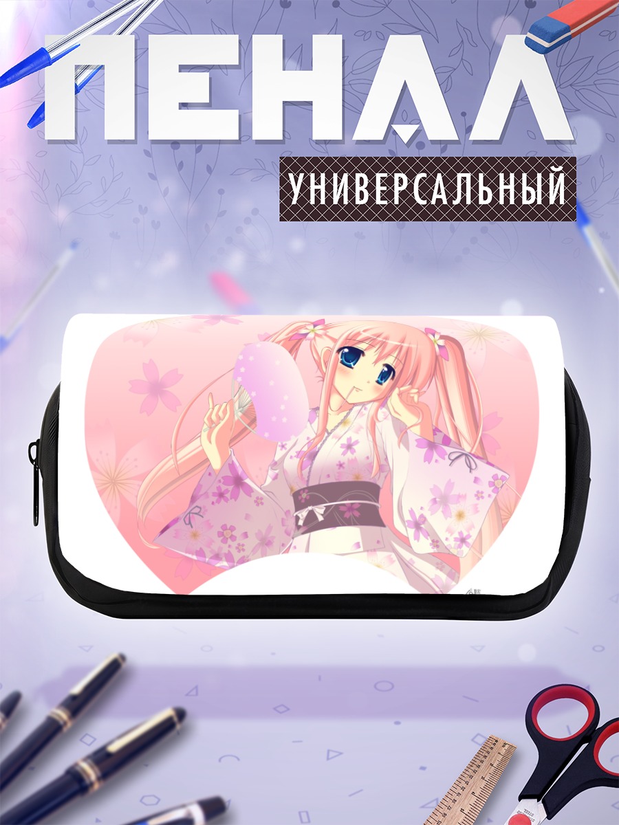 Пенал-косметичка Девушка в кимоно