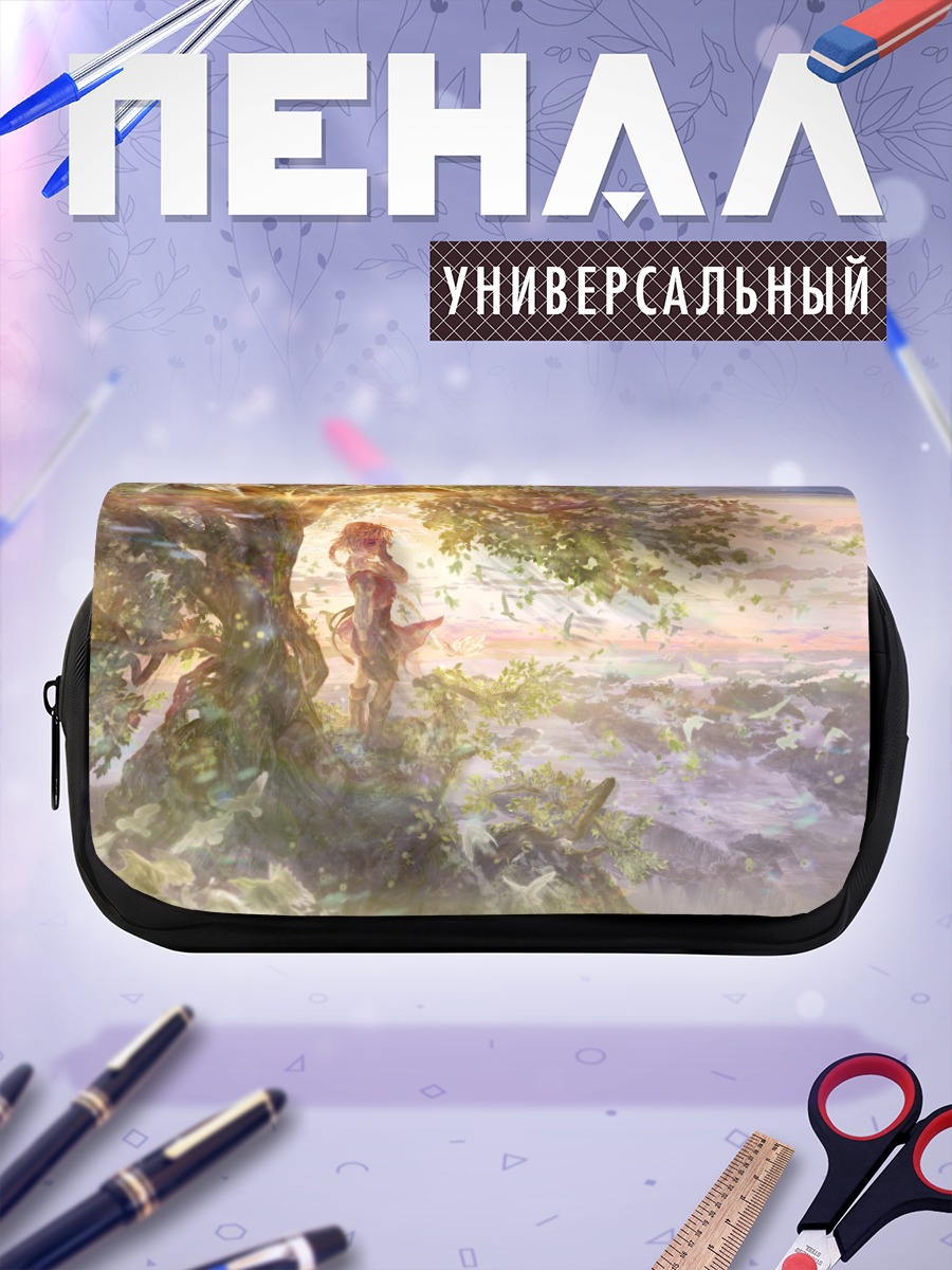 Пенал-косметичка Девушка у водопада