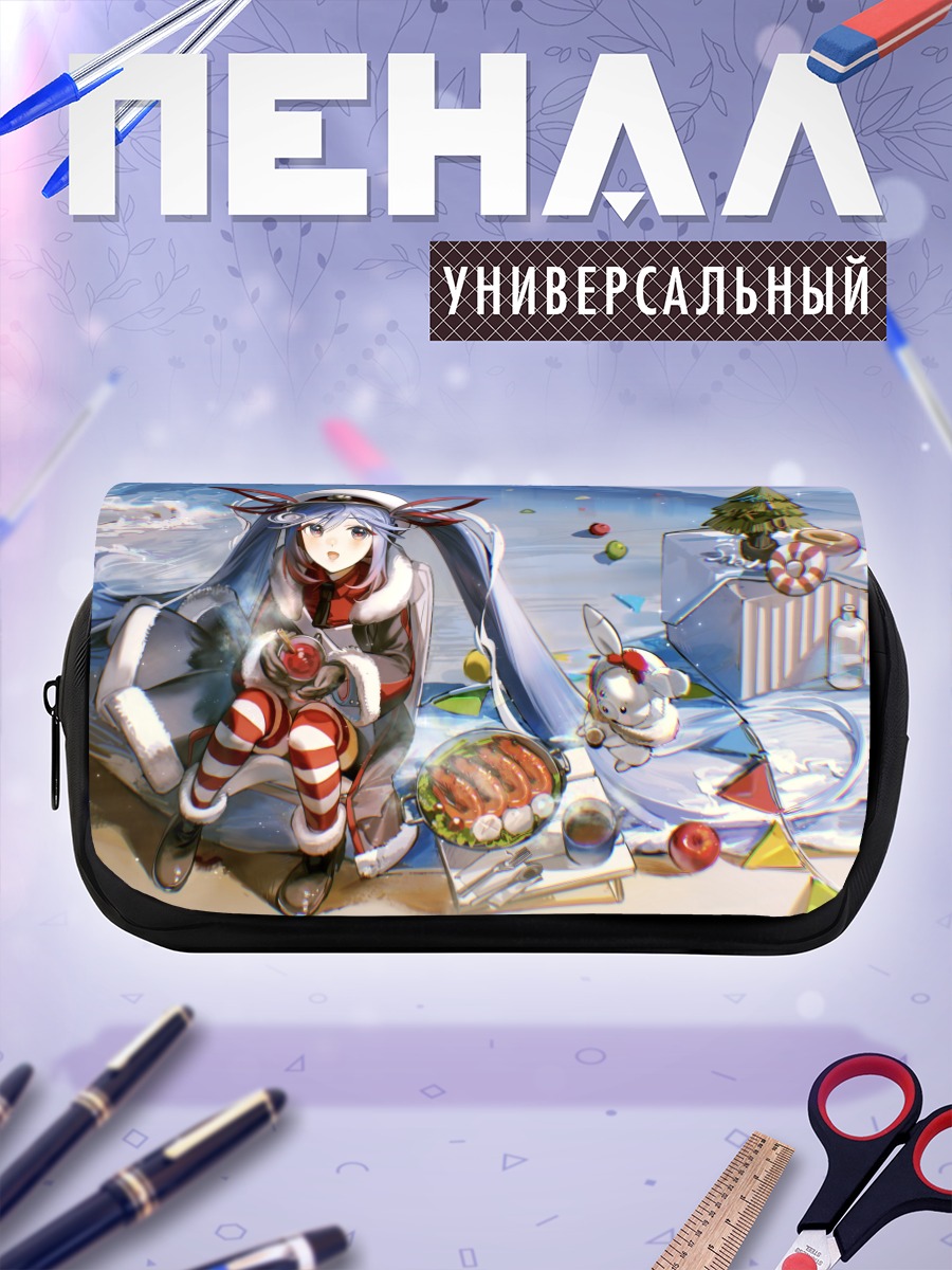 Пенал-косметичка Мику Хацунэ в снегу