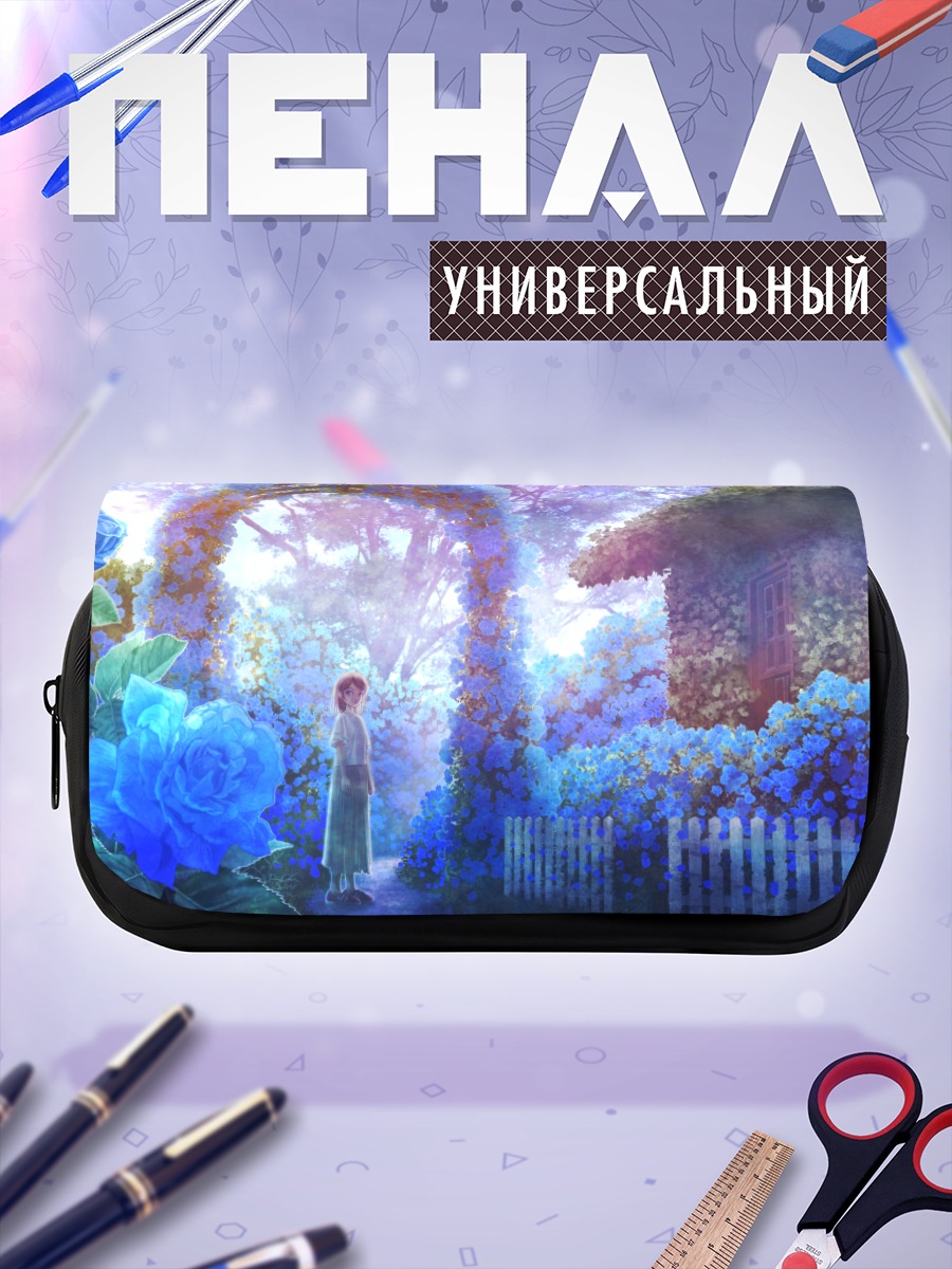 Пенал-косметичка Цветочная арка и розы