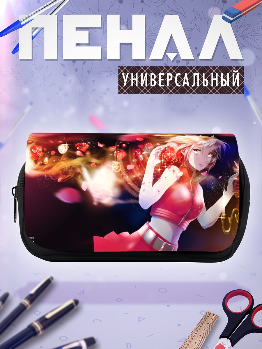 Пенал-косметичка Мейко в цветах