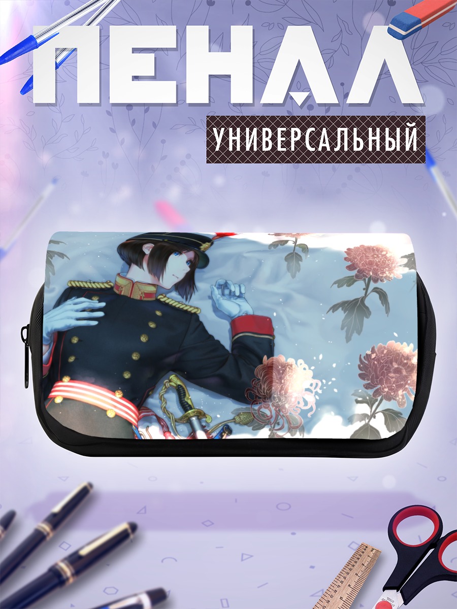 Пенал-косметичка Воин в цветах