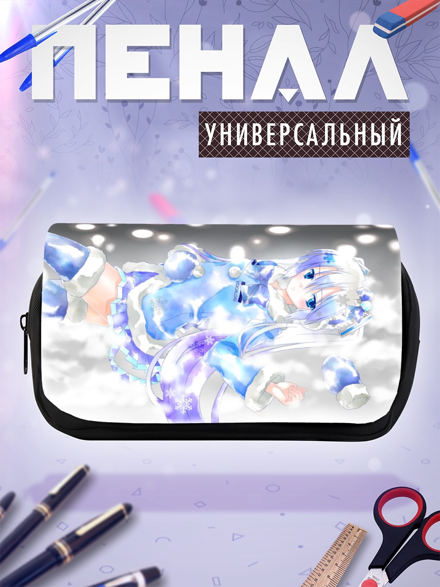 Пенал-косметичка Мику Хацунэ в снегу