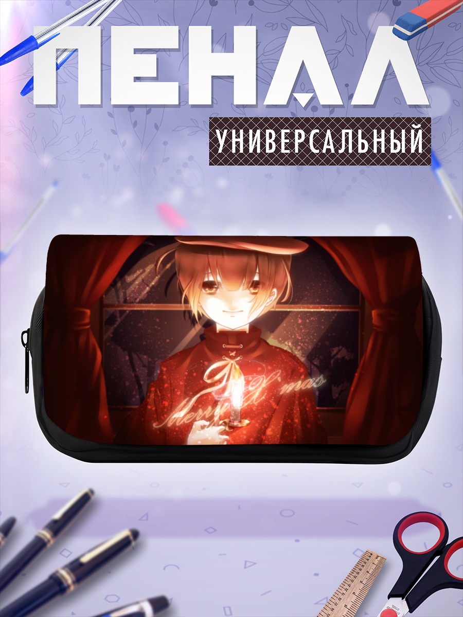 Пенал-косметичка Девушка с огнем