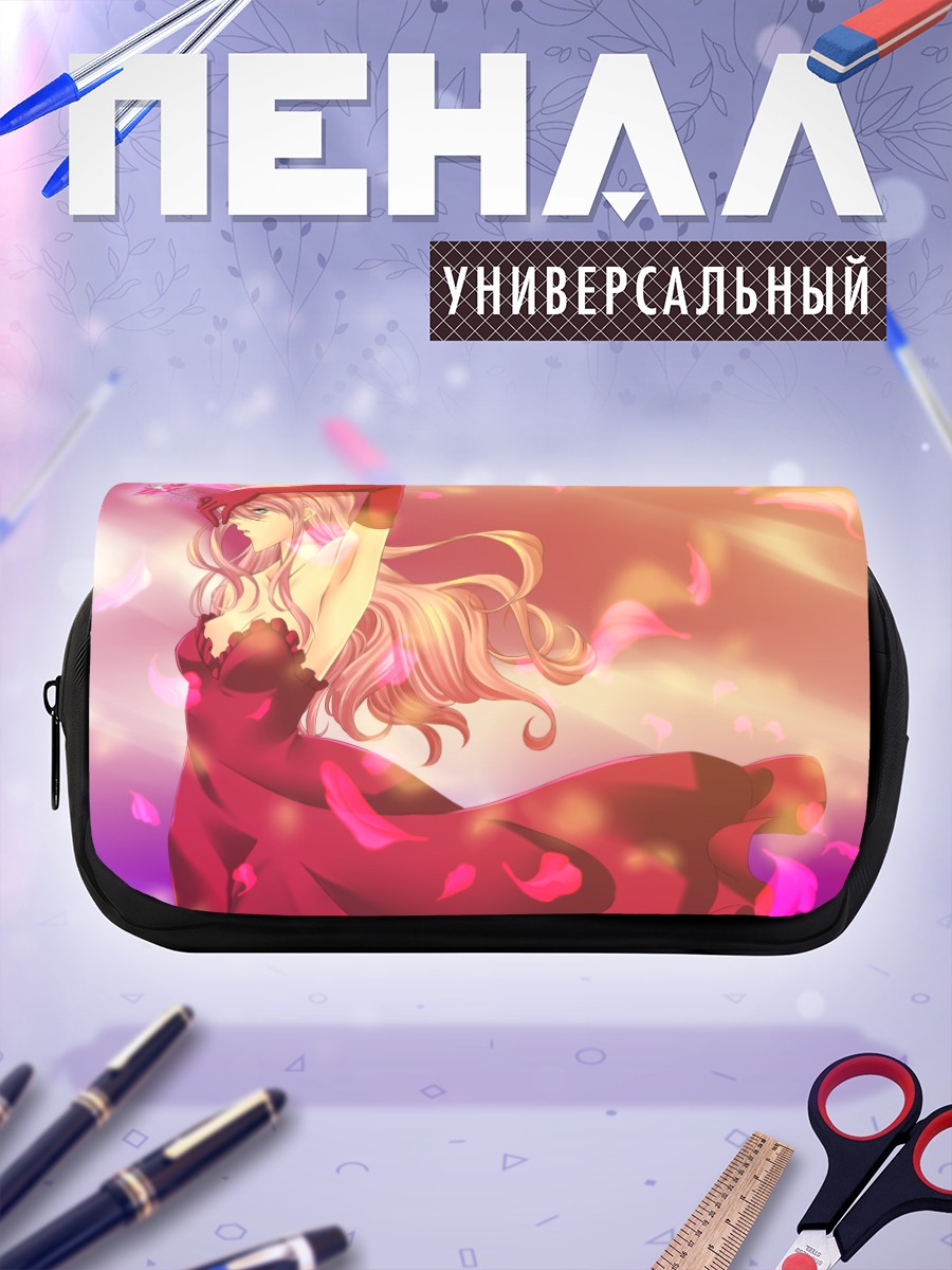 Пенал-косметичка Лука Мегурин в лепестках