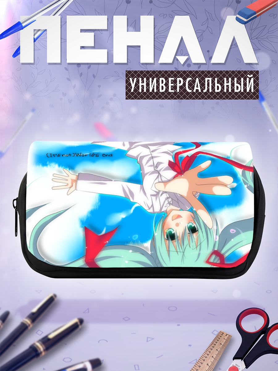 Пенал-косметичка Мику Хацунэ в небе
