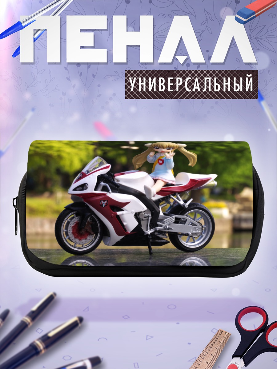 Пенал-косметичка Рин Коконое на байке
