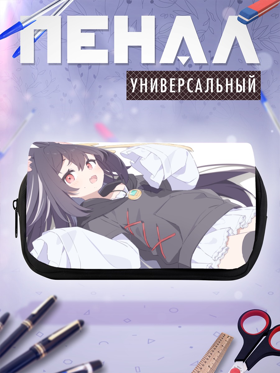 Пенал-косметичка Кошкодевочка с красными глазами