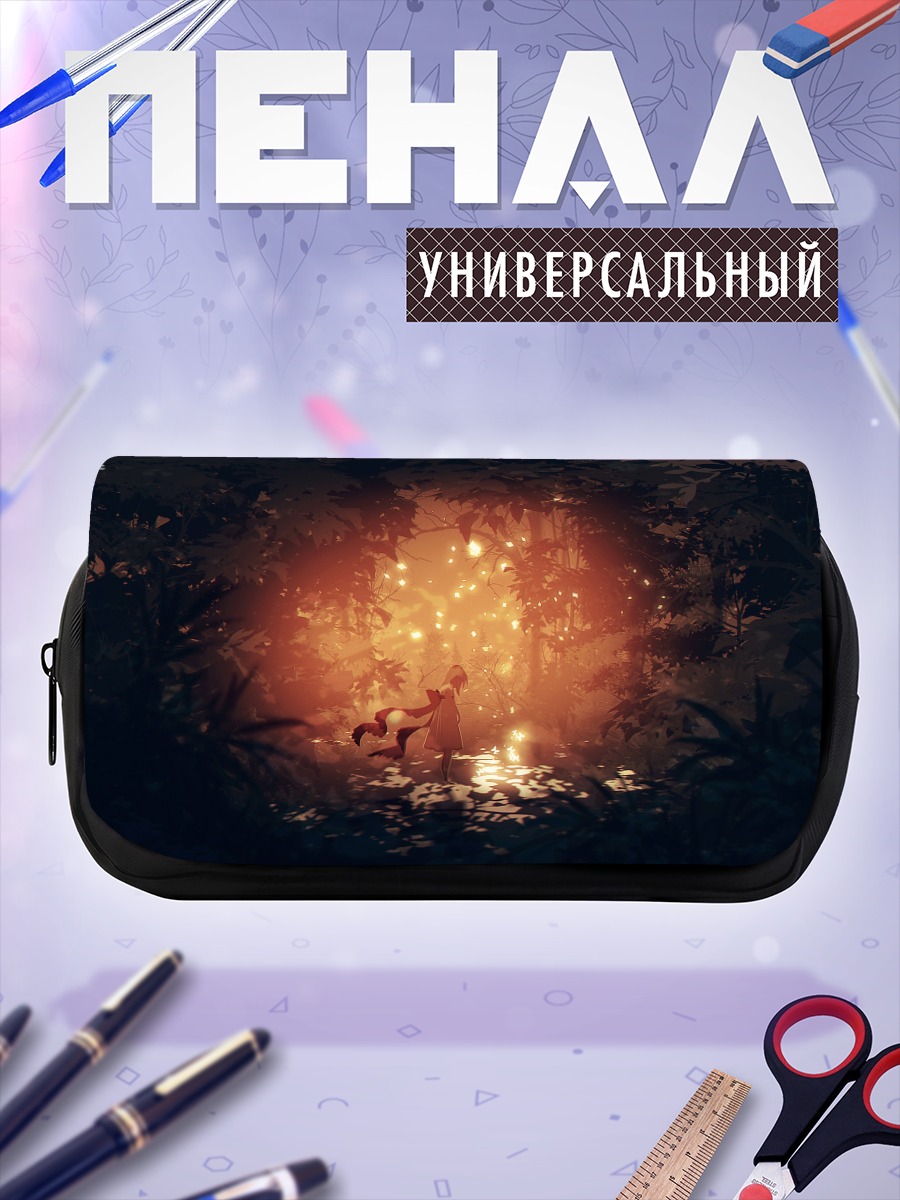 Пенал-косметичка Девочка в лесу
