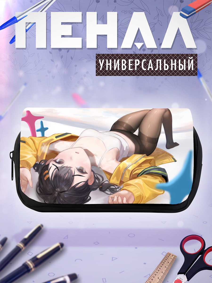 Пенал-косметичка Мику Хацунэ в желтом