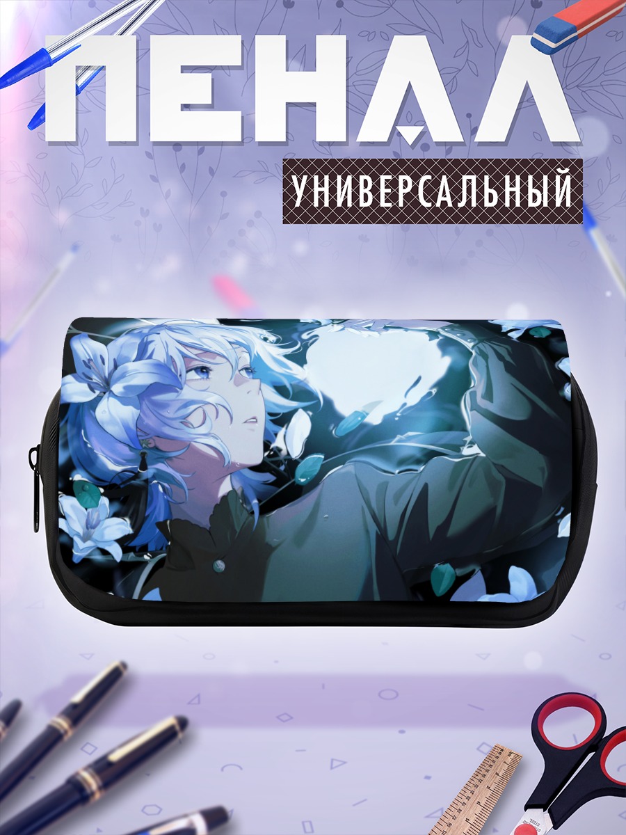 Пенал-косметичка Мику Хацунэ в цветах