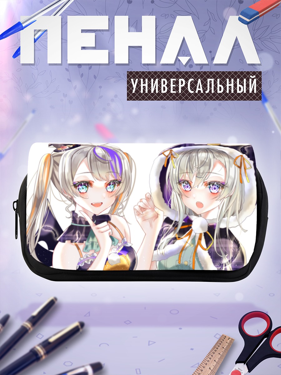 Пенал-косметичка Мику Хацунэ в кошачьем капюшоне