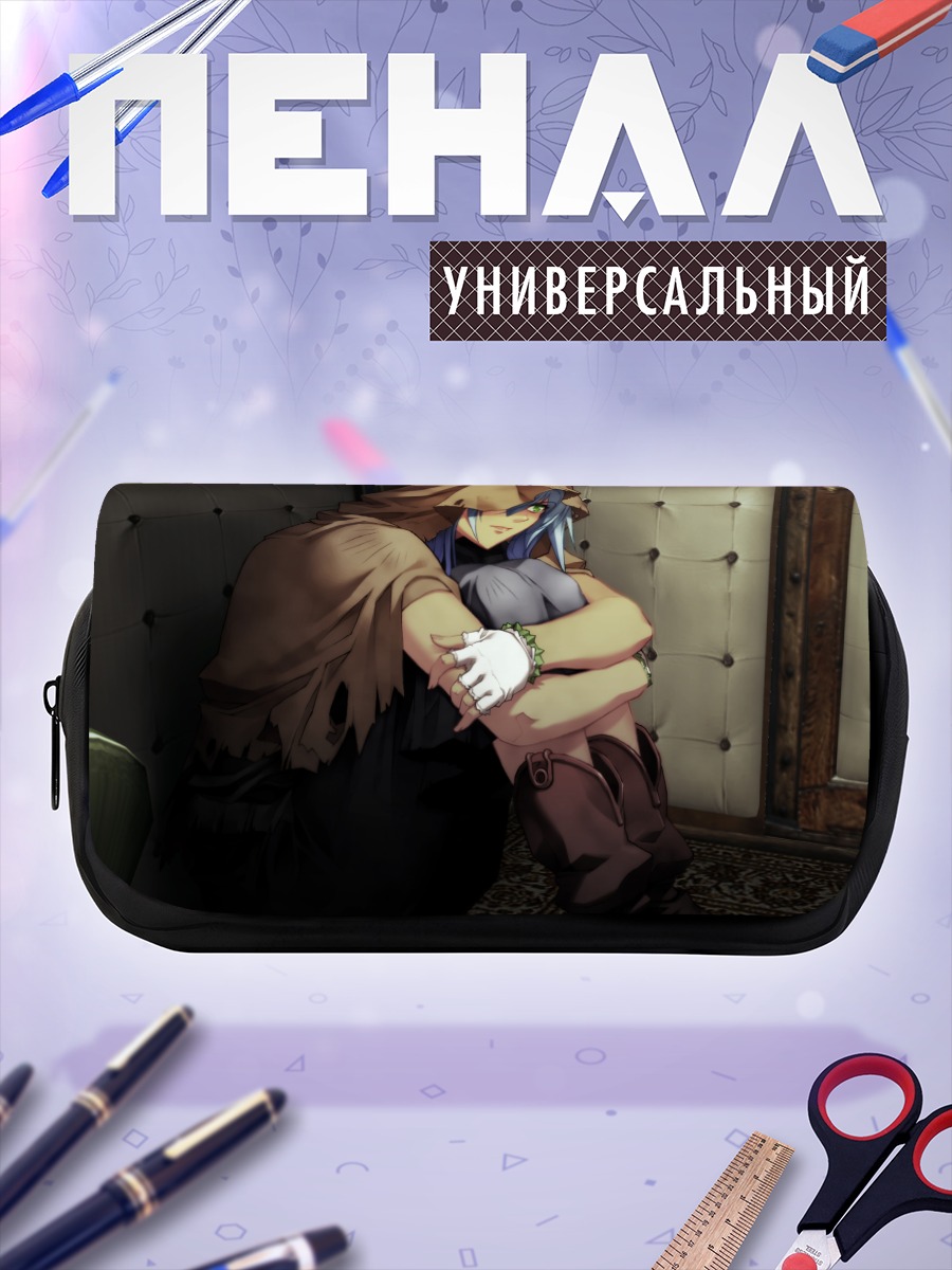 Пенал-косметичка Девушка в капюшоне