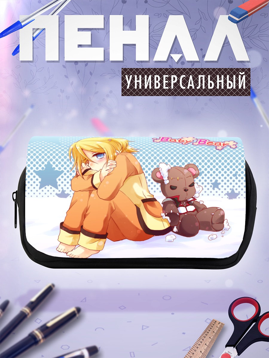 Пенал-косметичка Рин Кагамин с мишкой