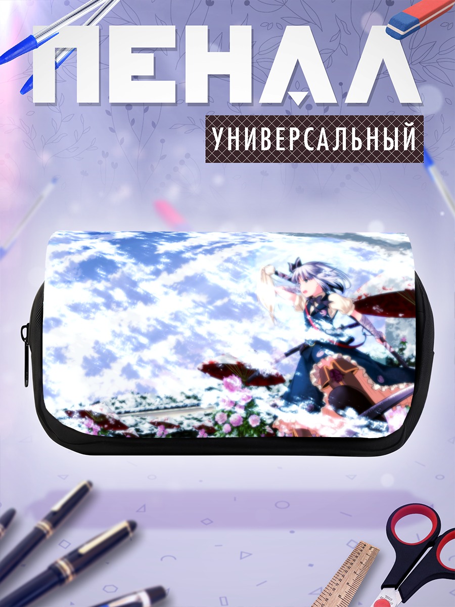 Пенал-косметичка Ёму Конпаку в цветах