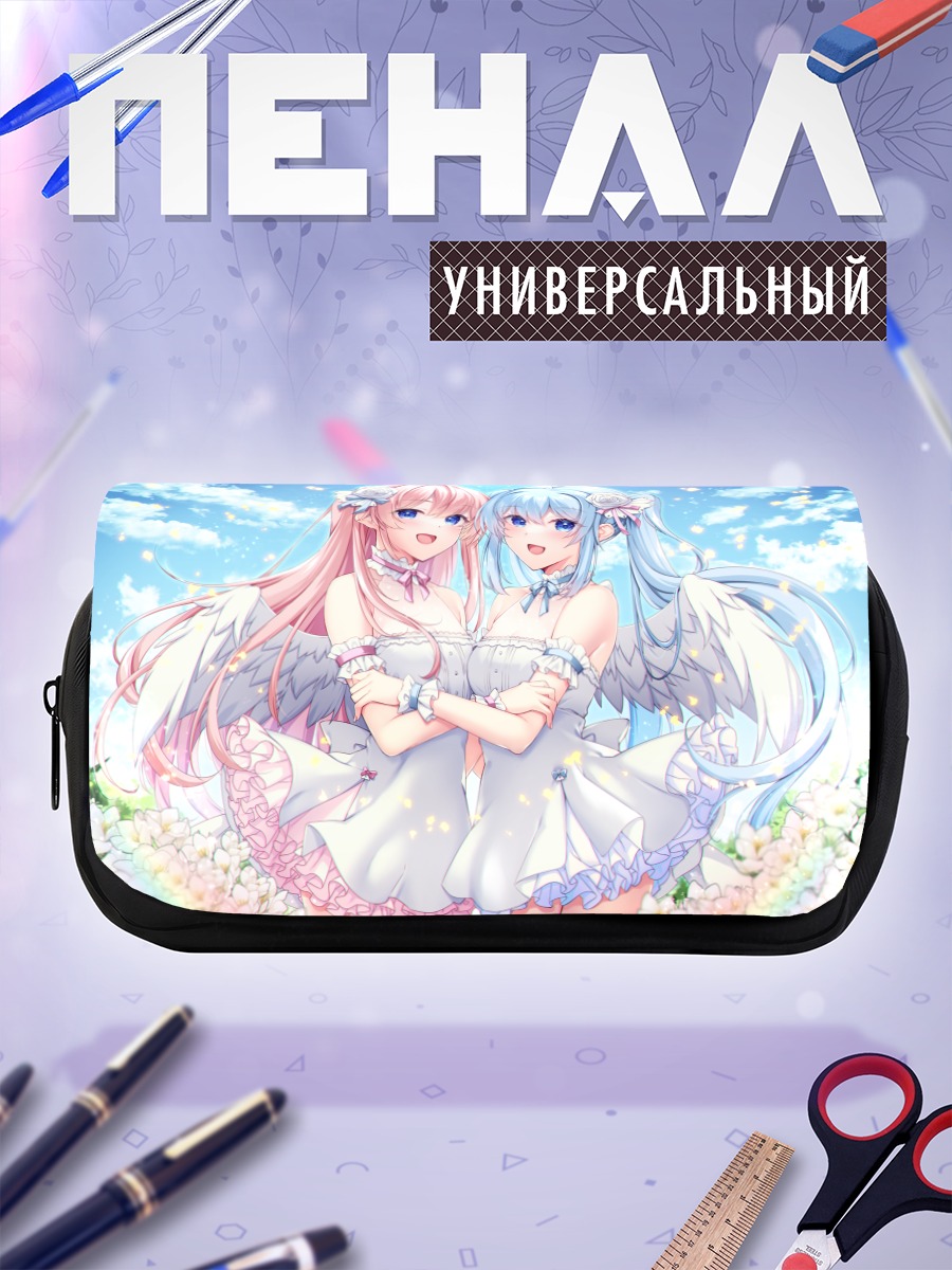 Пенал-косметичка Ангелы в цветах
