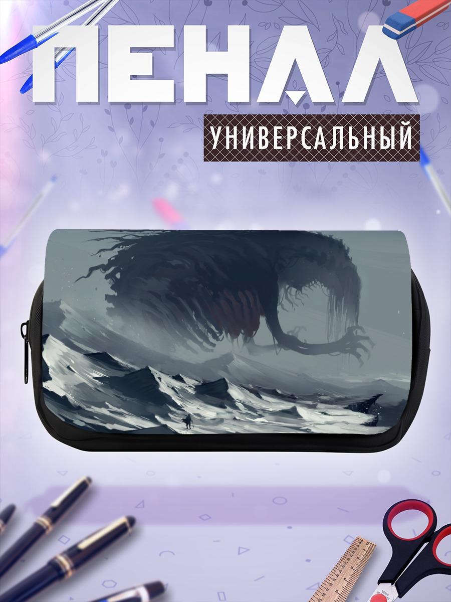 Пенал-косметичка Санта Клаус в снегах