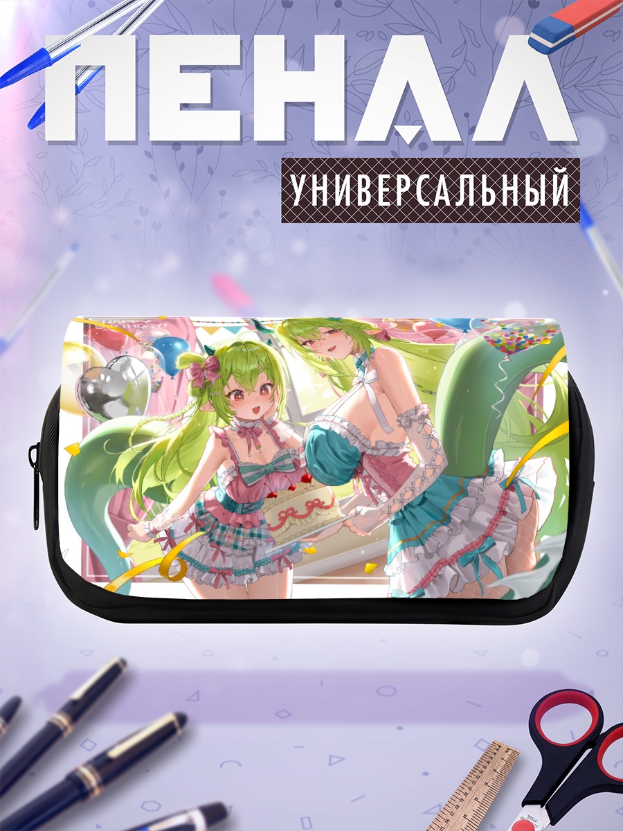 Пенал-косметичка Мику Хацунэ с тортом