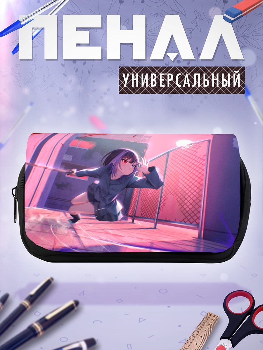 Пенал-косметичка Нира-тян с мечом