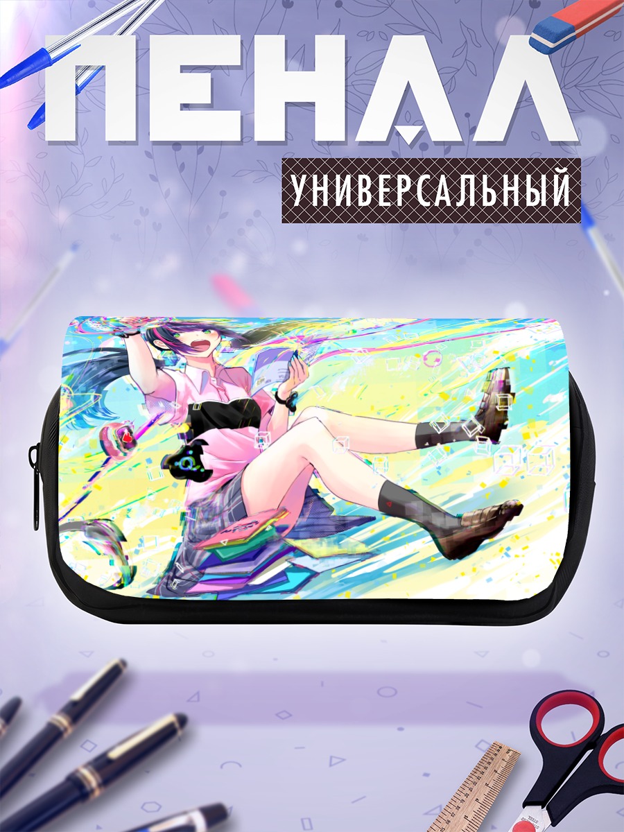 Пенал-косметичка Мику Хацунэ в красках