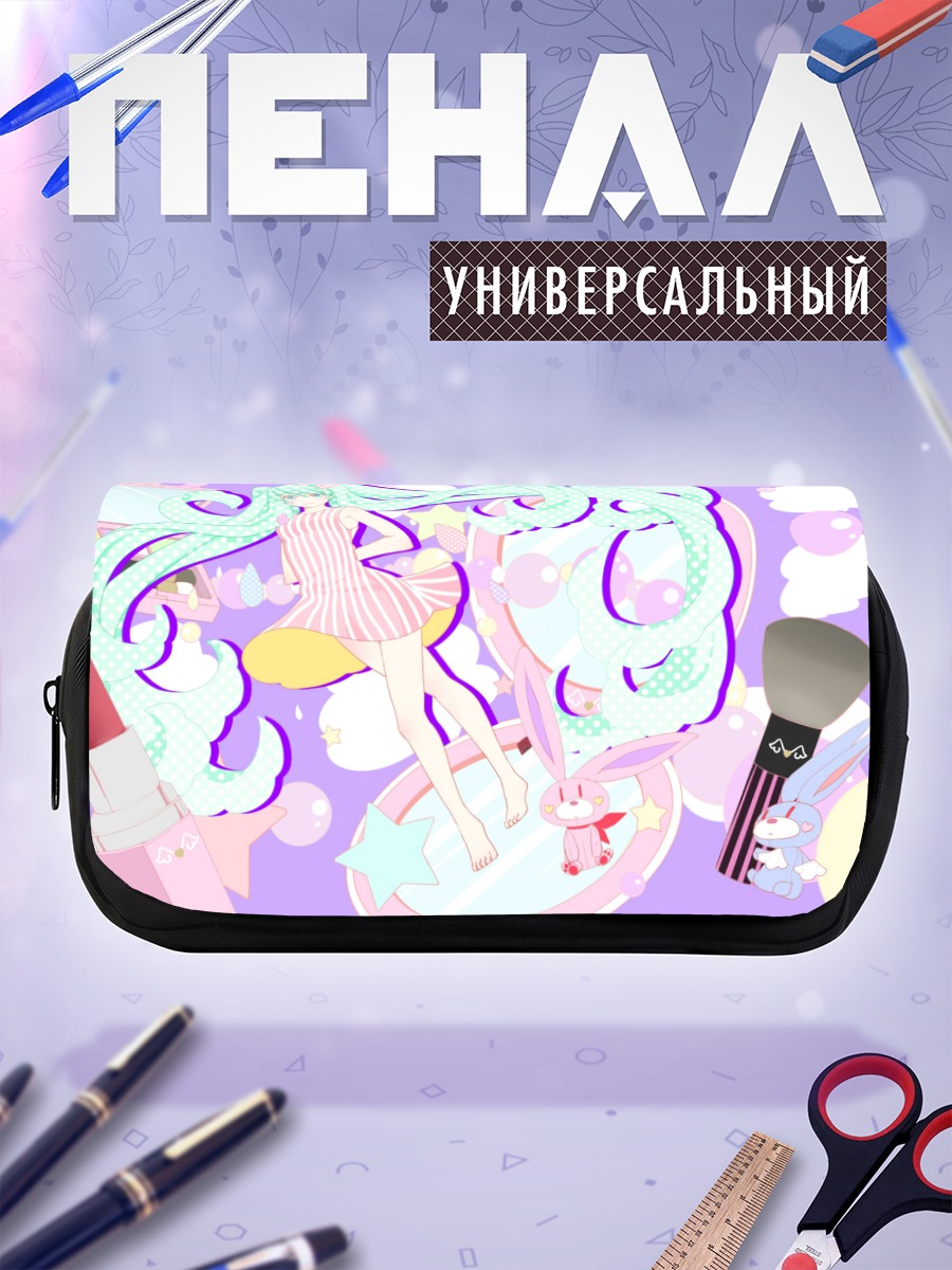 Пенал-косметичка Мику Хацунэ в косметике