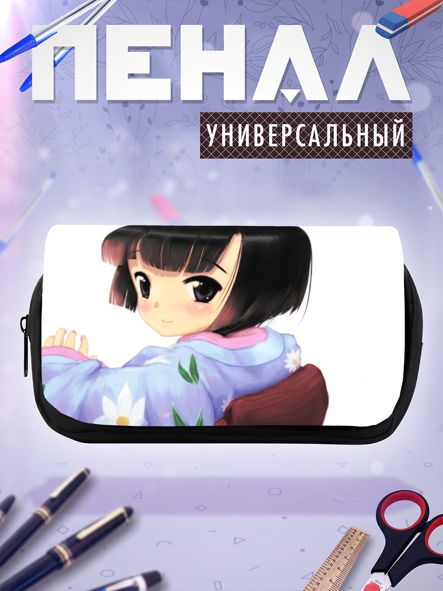 Пенал-косметичка Юнэ в цветах