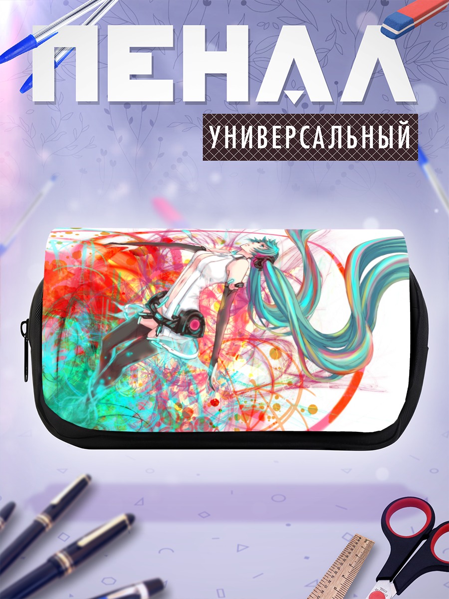 Пенал-косметичка Мику Хацунэ в вихре