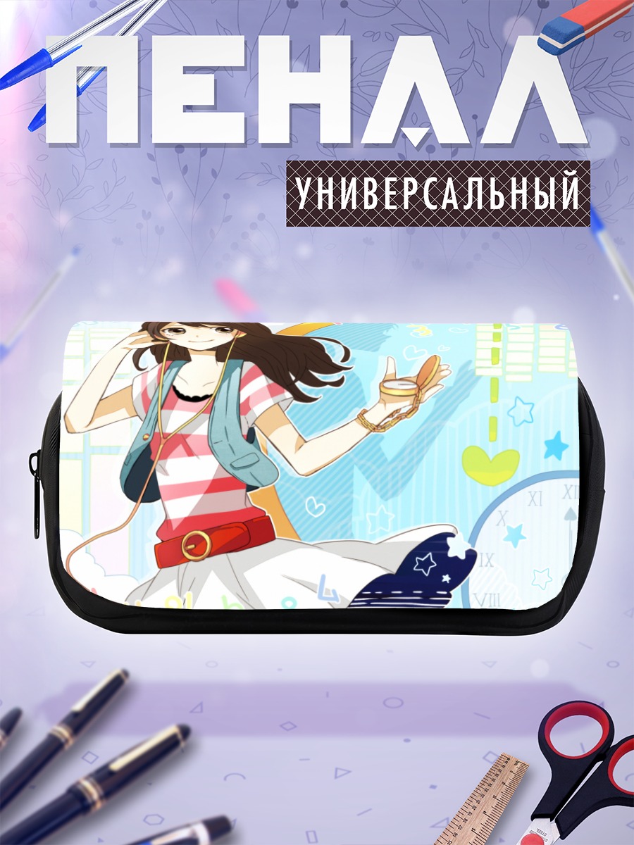Пенал-косметичка Девушка в наушниках