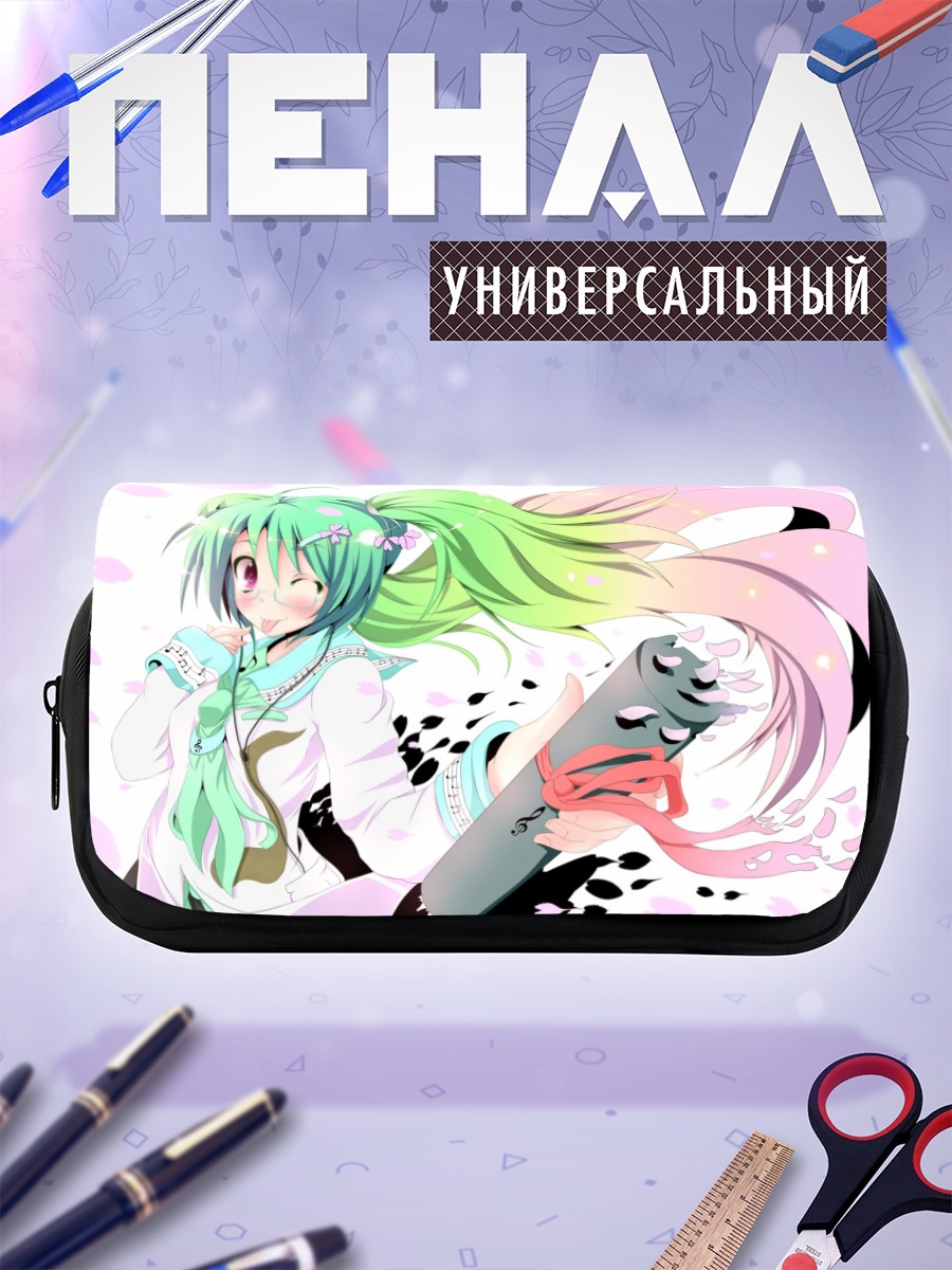 Пенал-косметичка Мику Хацунэ в сакуре