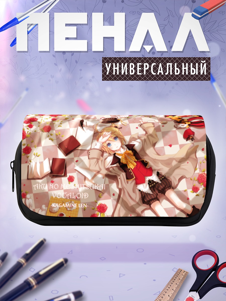 Пенал-косметичка Лен Кагамин в розах