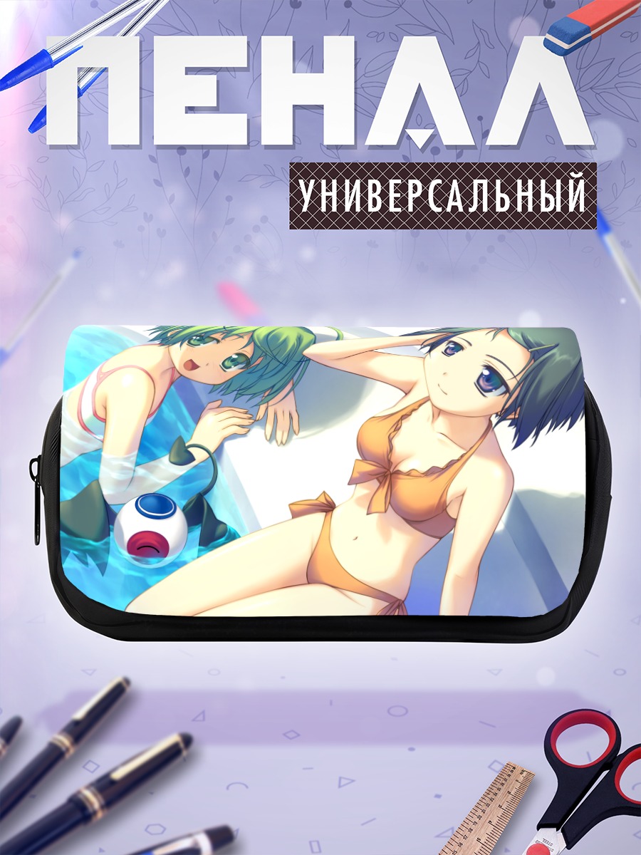 Пенал-косметичка Мику и Лука в купальниках