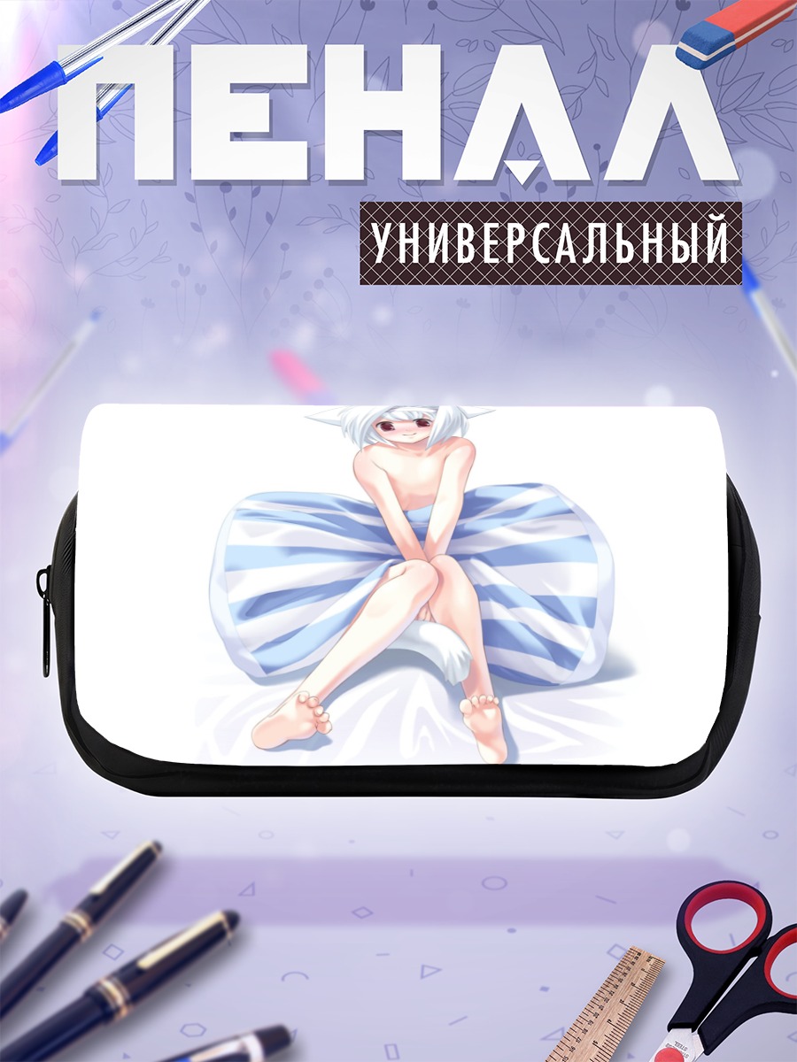 Пенал-косметичка Белая кошкодевочка