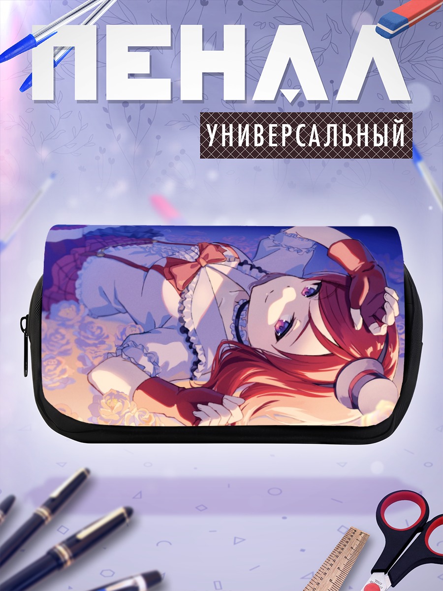 Пенал-косметичка Маки Нишикино в розах
