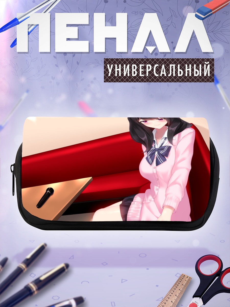 Пенал-косметичка Девушка с микрофоном