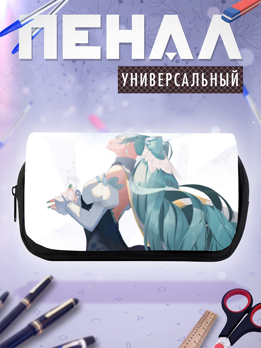 Пенал-косметичка Мику Хацунэ в белом