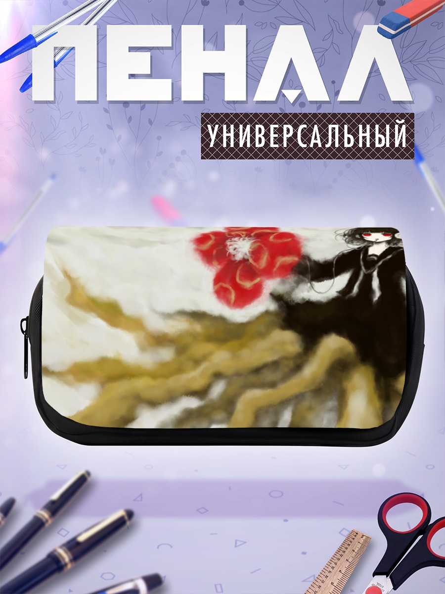 Пенал-косметичка Мику Хацунэ с цветком