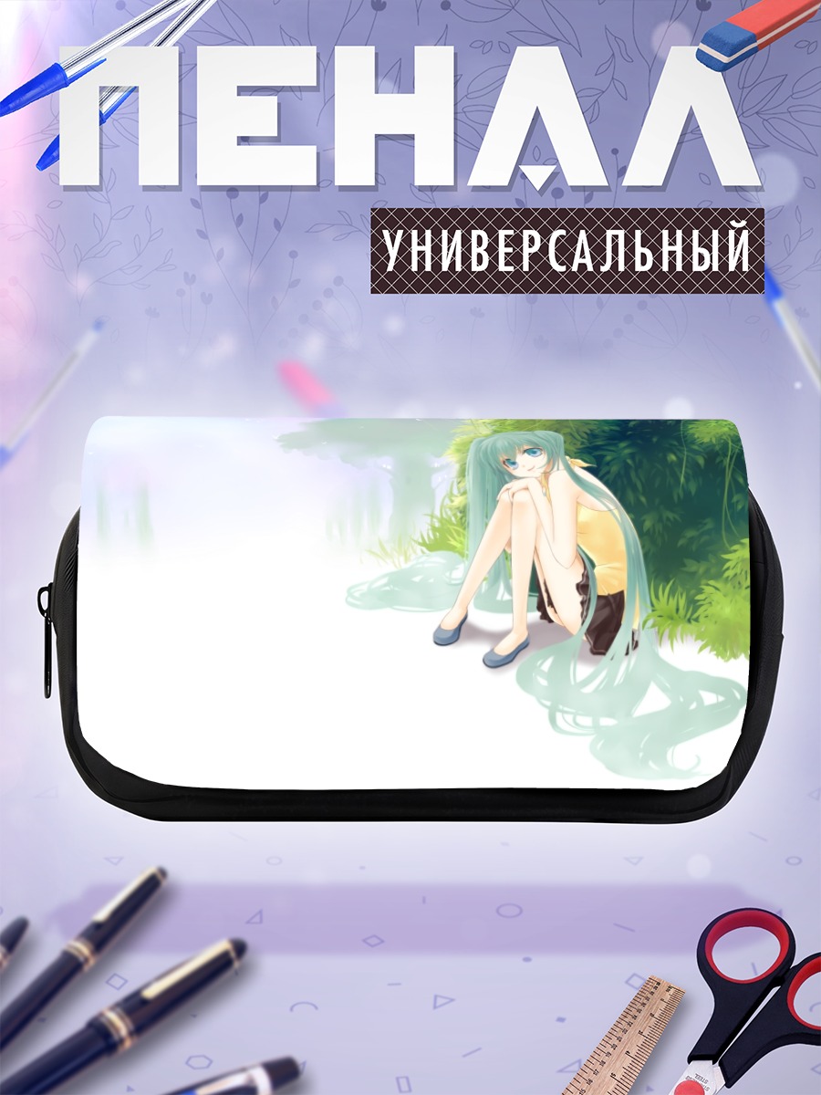 Пенал-косметичка Мику Хацунэ в лесу