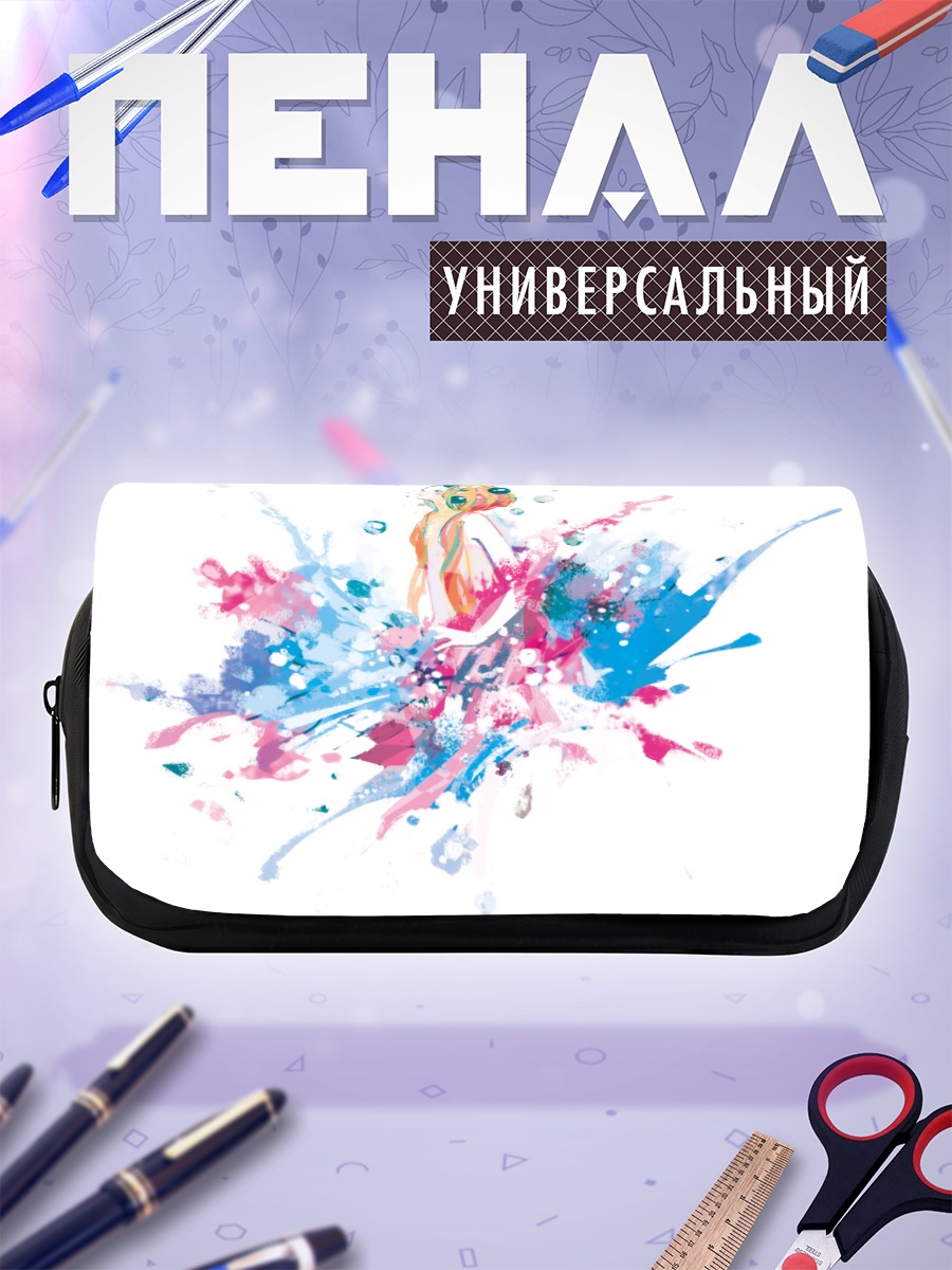 Пенал-косметичка Мику Хацунэ в брызгах