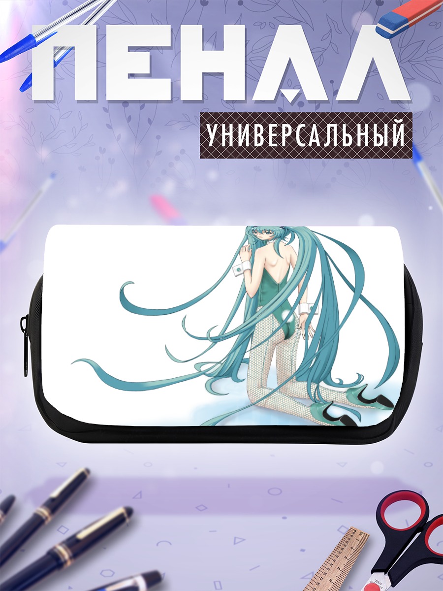 Пенал-косметичка Мику Хацунэ в сетке