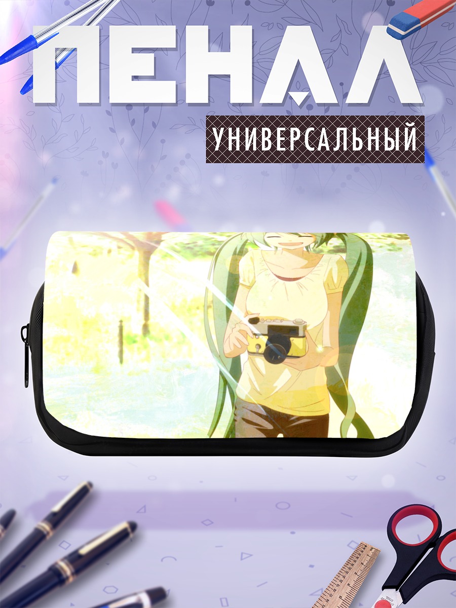 Пенал-косметичка Мику Хацунэ с фотоаппаратом