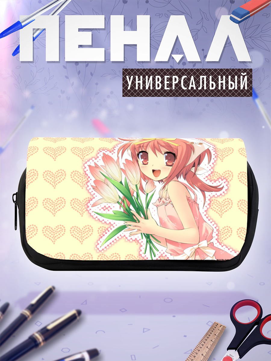 Пенал-косметичка Сумомо Акихиме с тюльпанами