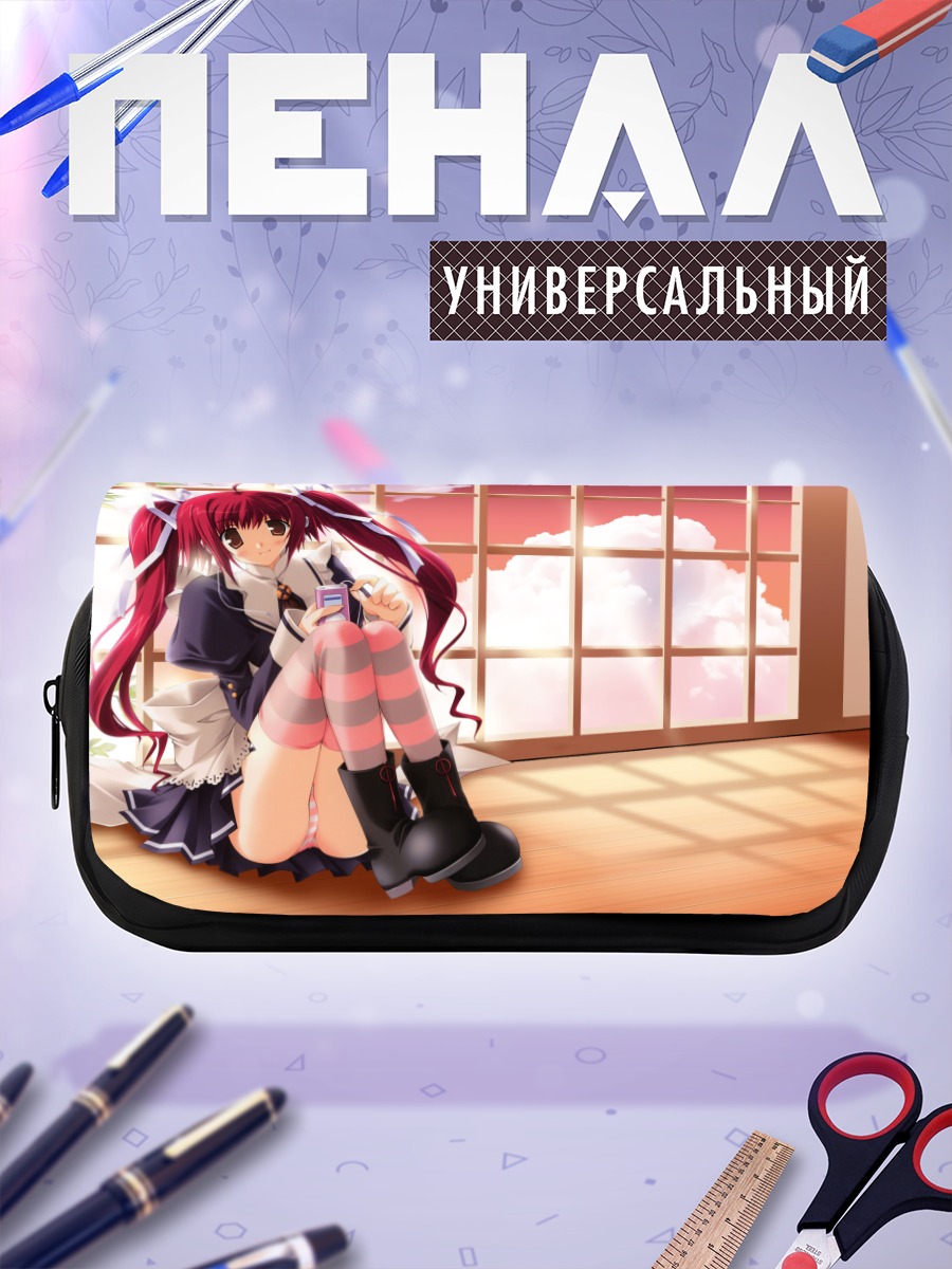 Пенал-косметичка Рыжая девушка в лентах