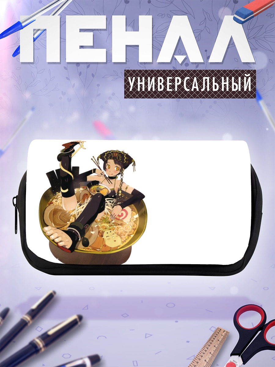 Пенал-косметичка Девушка в рамене