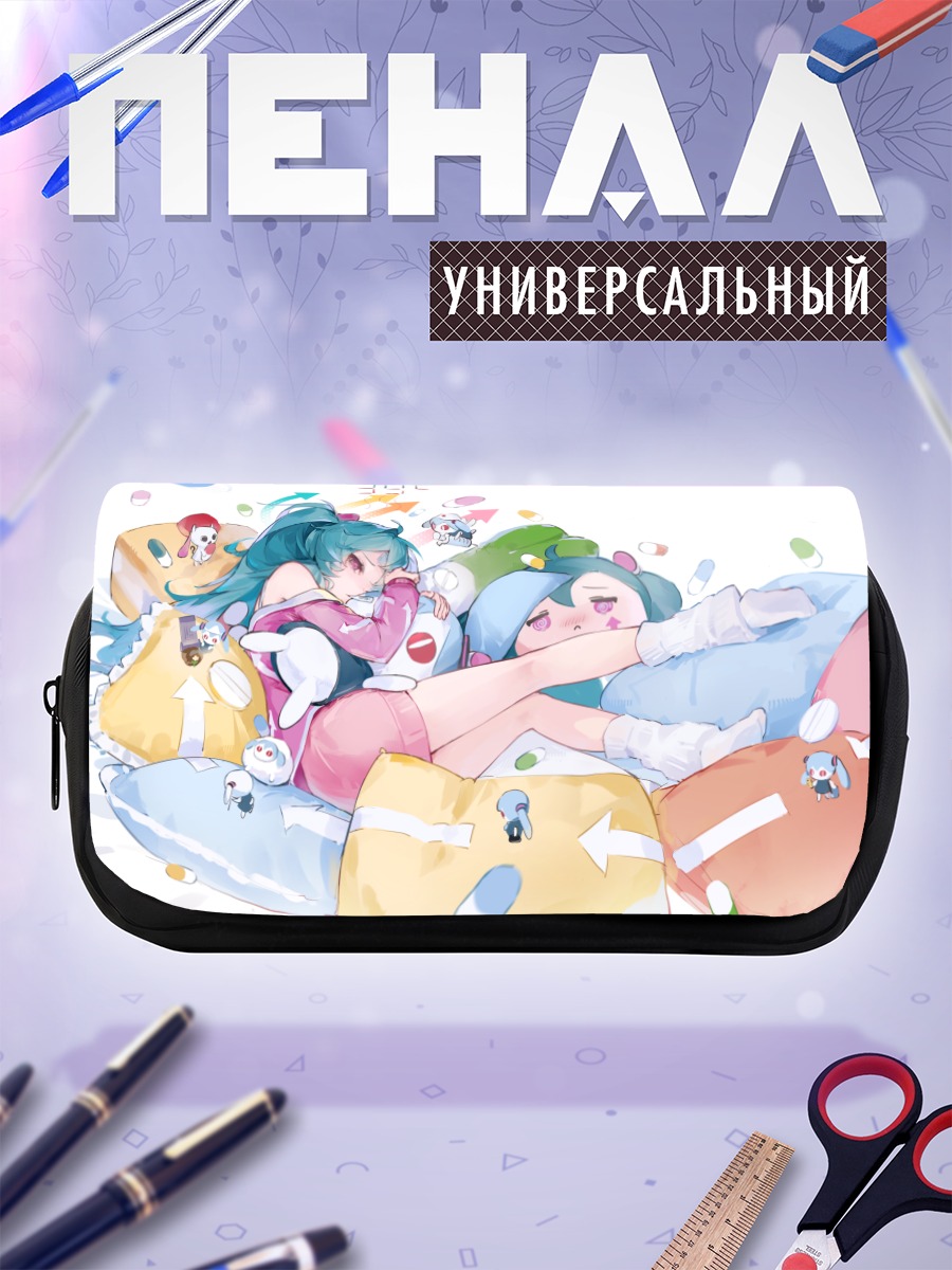 Пенал-косметичка Мику Хацунэ в подушках