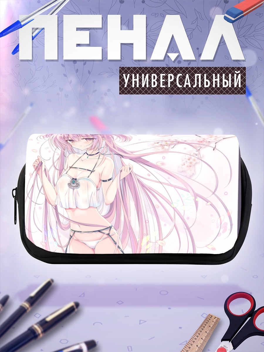 Пенал-косметичка Девушка в сакуре