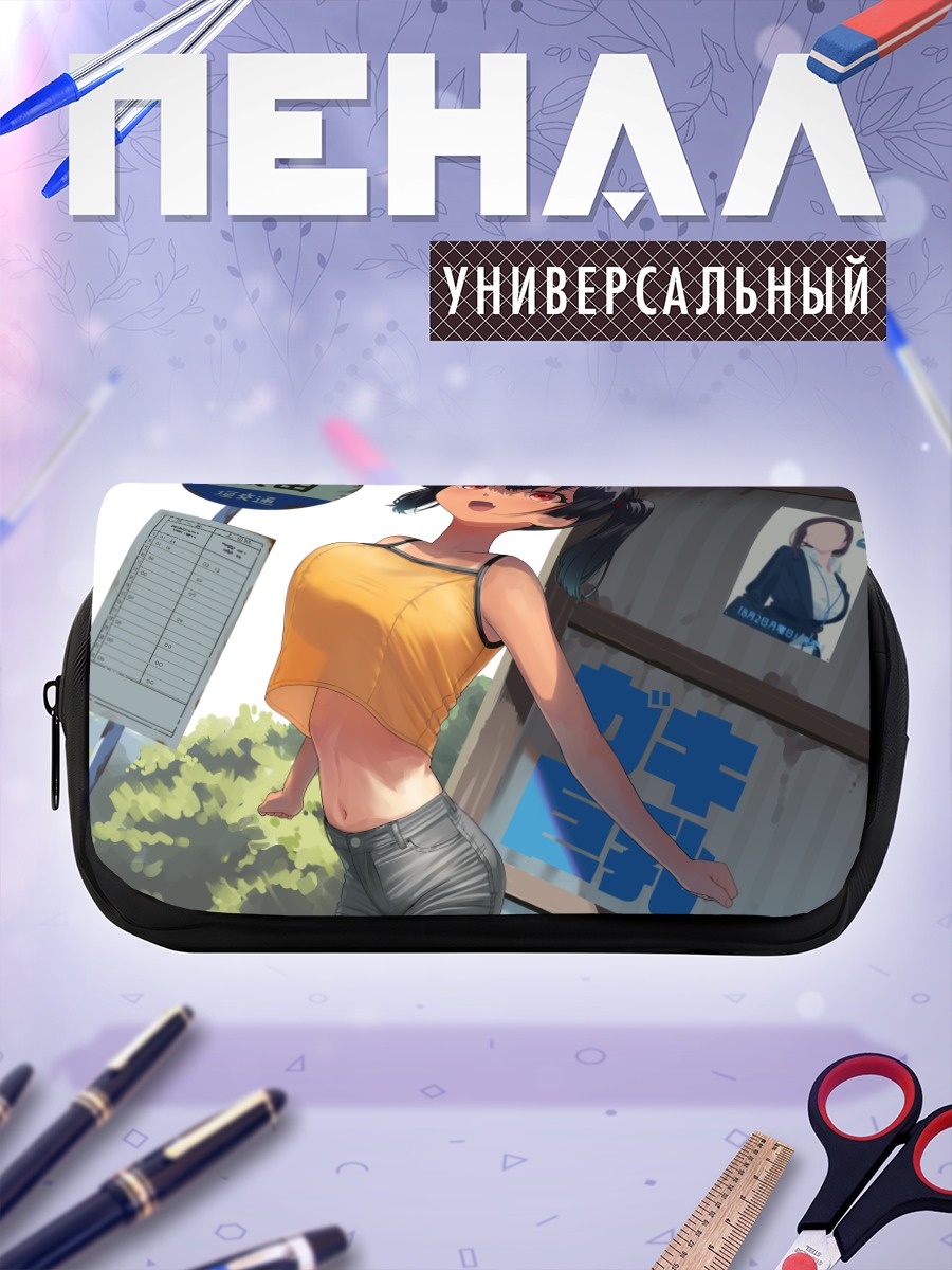 Пенал-косметичка Девушка в топе