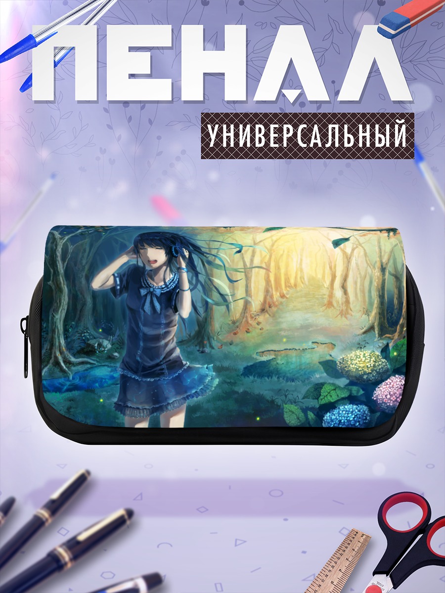 Пенал-косметичка Девушка в лесу